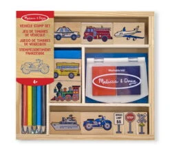 Melissa & Doug Stempelset Fahrzeuge